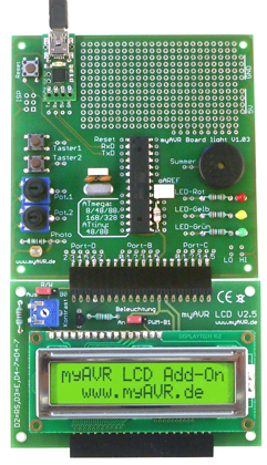 myAVR Board light PLUS, fertig gelötet myavr_board_light_plus_bausatz.png